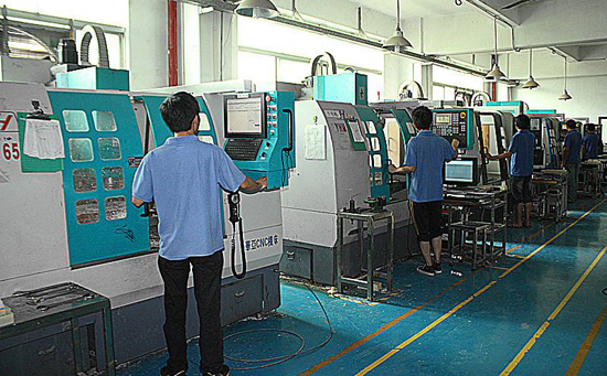 深圳模世家手板廠的五金手板生產車間